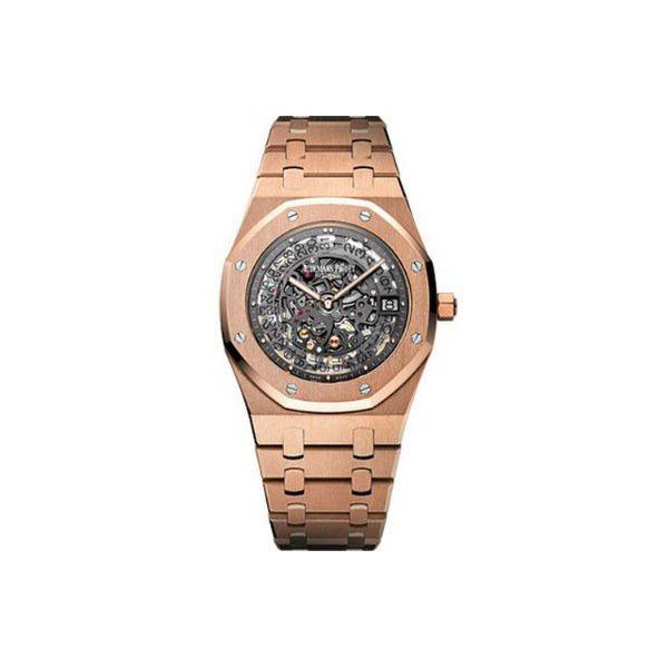 Audemars Piguet Royal Oak Double Balance Wheel Openworked Pink Gold 39mm 18kt Rose Watch