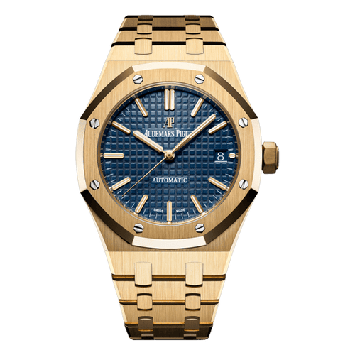 Audemars Piguet Royal Oak Selfwinding Yellow Gold Blue Dial Watch