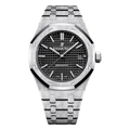Audemars Piguet Royal Oak Selfwinding Frosted Gold Black Dial Watch