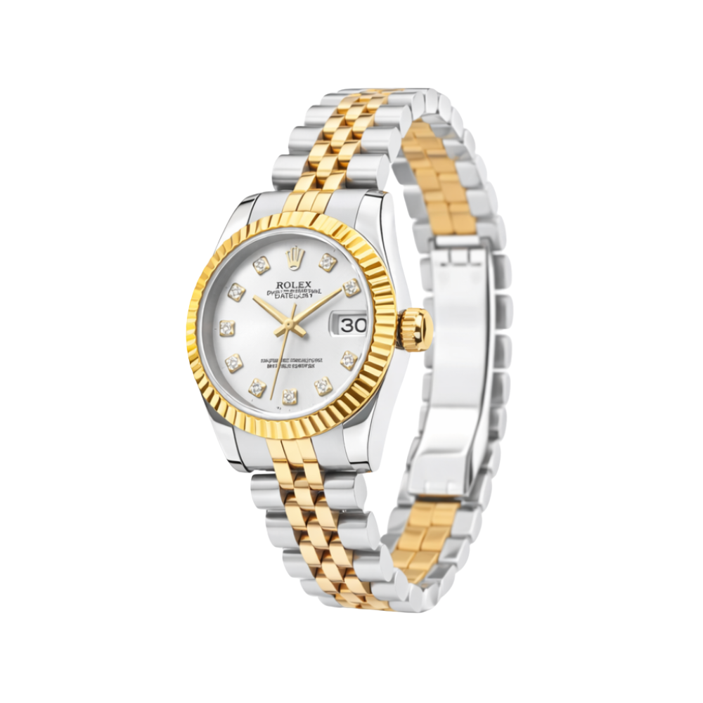 Rolex Datejust Silver Diamond Dial Watch – Silver & Diamond & Dial