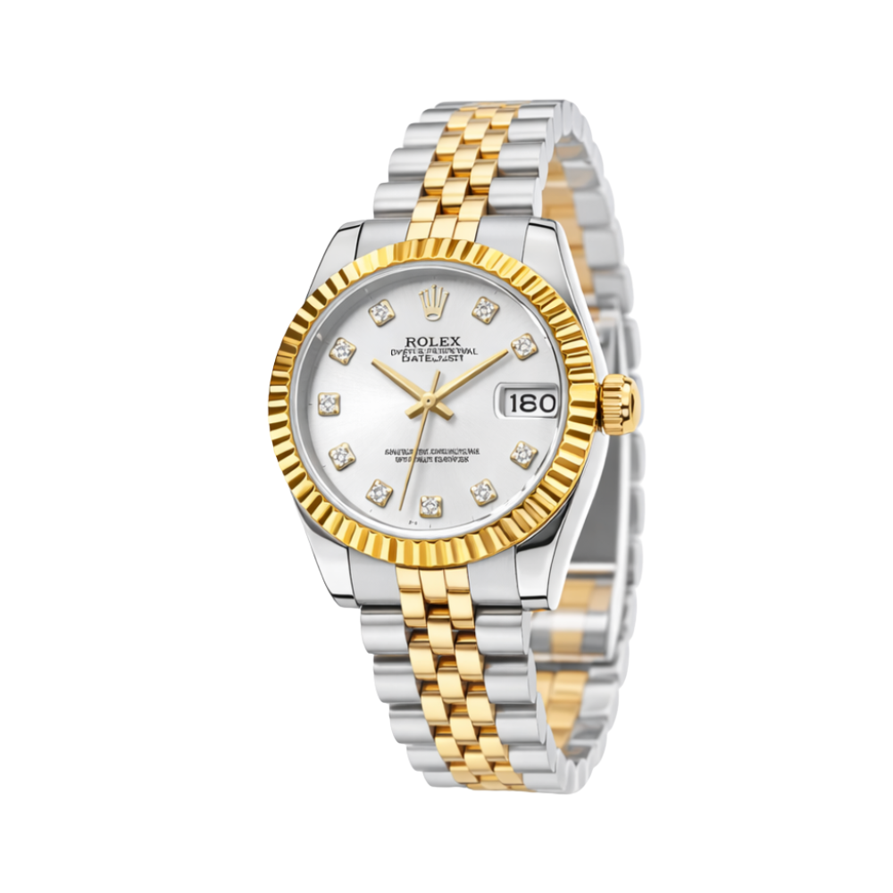Rolex Datejust Silver Diamond Dial Watch – Silver & Diamond & Dial