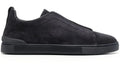 Zegna Triple Stitch Grey & Pewter Sneaker – Men’s Edition