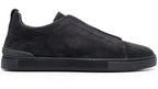 Zegna Triple Stitch Grey & Pewter Sneaker – Men’s Edition