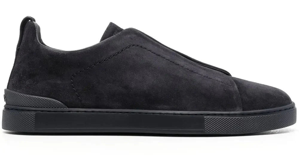 Zegna Triple Stitch Grey & Pewter Sneaker – Men’s Edition
