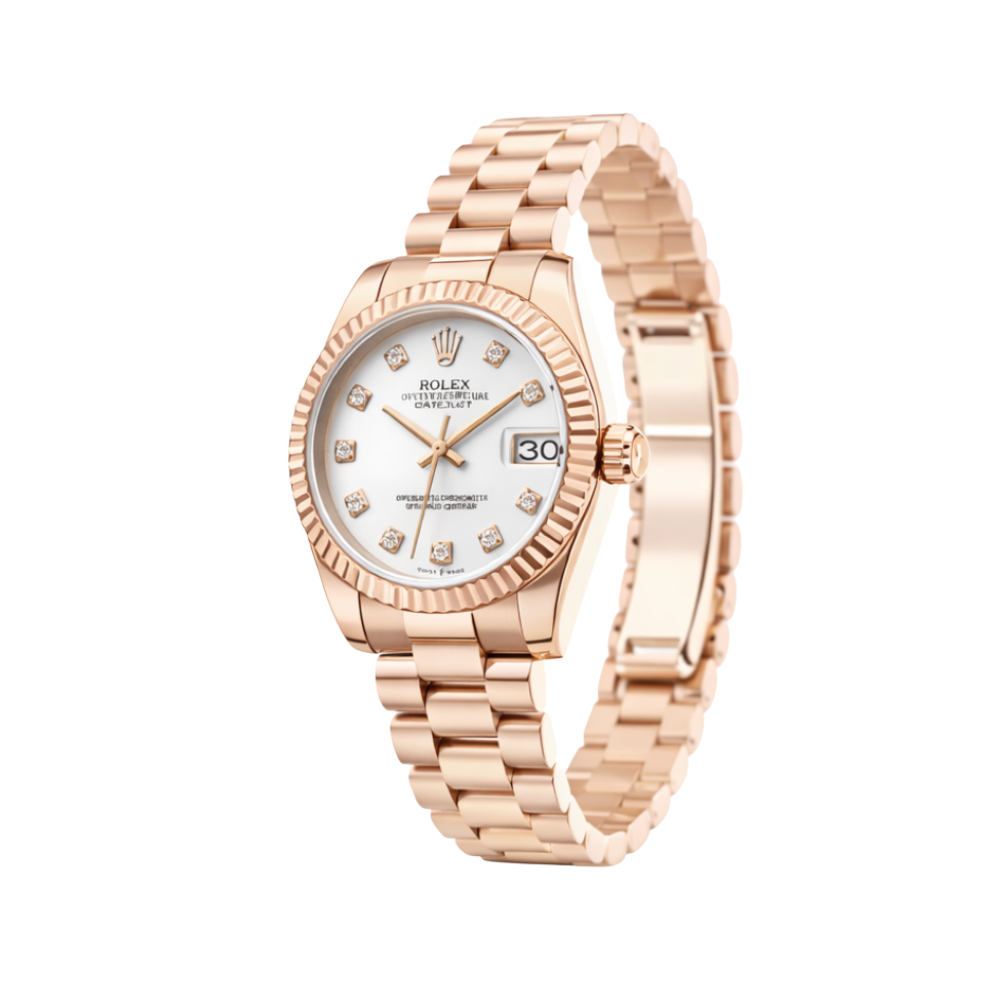 Rolex Datejust Silver Dial Diamond Bezel Watch – Silver & Diamond & Dial