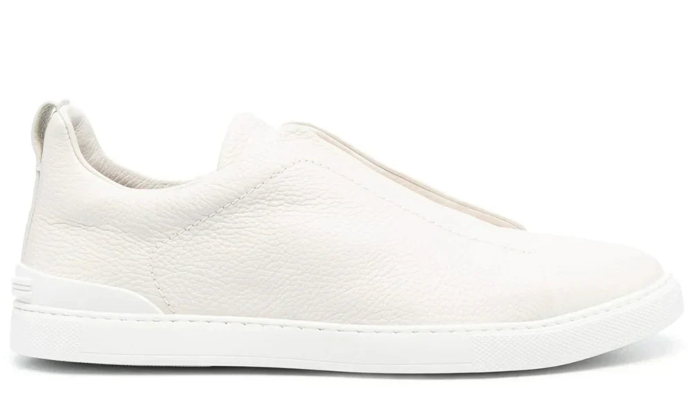 Zegna Triple Stitch White Sneaker – Men’s Edition