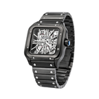 Cartier Santos de Skeleton Large Black Steel Watch – Black & Skeleton