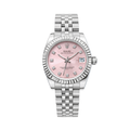 Rolex Datejust Pink Dial Fluted Bezel & Jubilee Watch