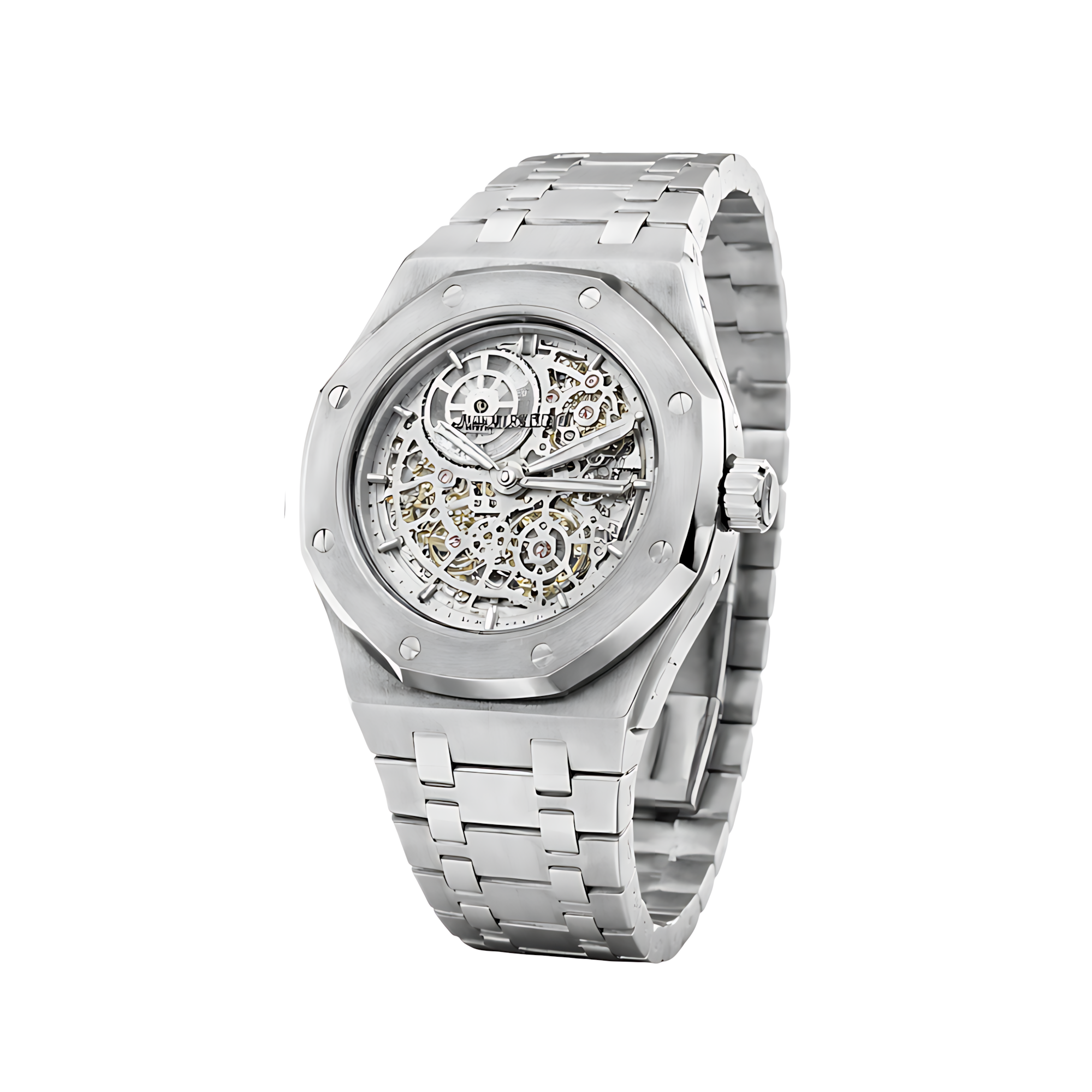 Audemars Piguet Royal Oak Jumbo Extra-Thin Openworked Silver Watch