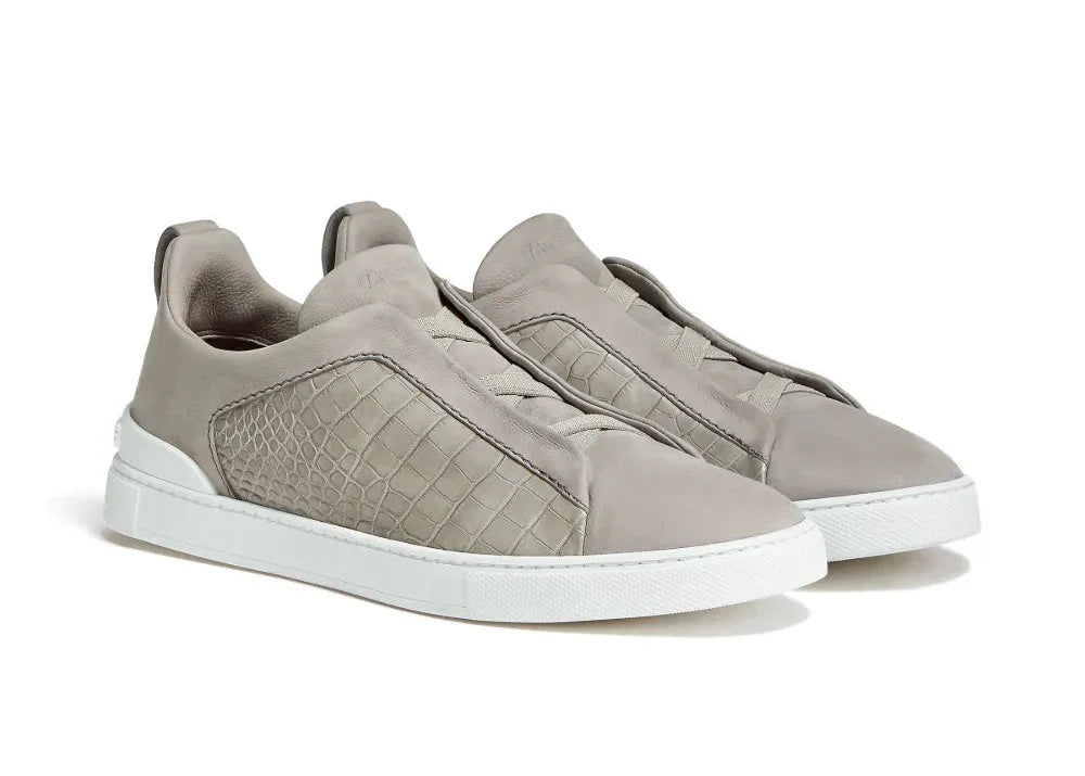Zegna Triple Stitch Neutrals Sneaker – Men’s Edition