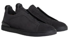 Zegna Triple Stitch Grey & Pewter Sneaker – Men’s Edition