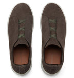 Zegna Triple Stitch Brown Suede Sneaker – Men’s Edition