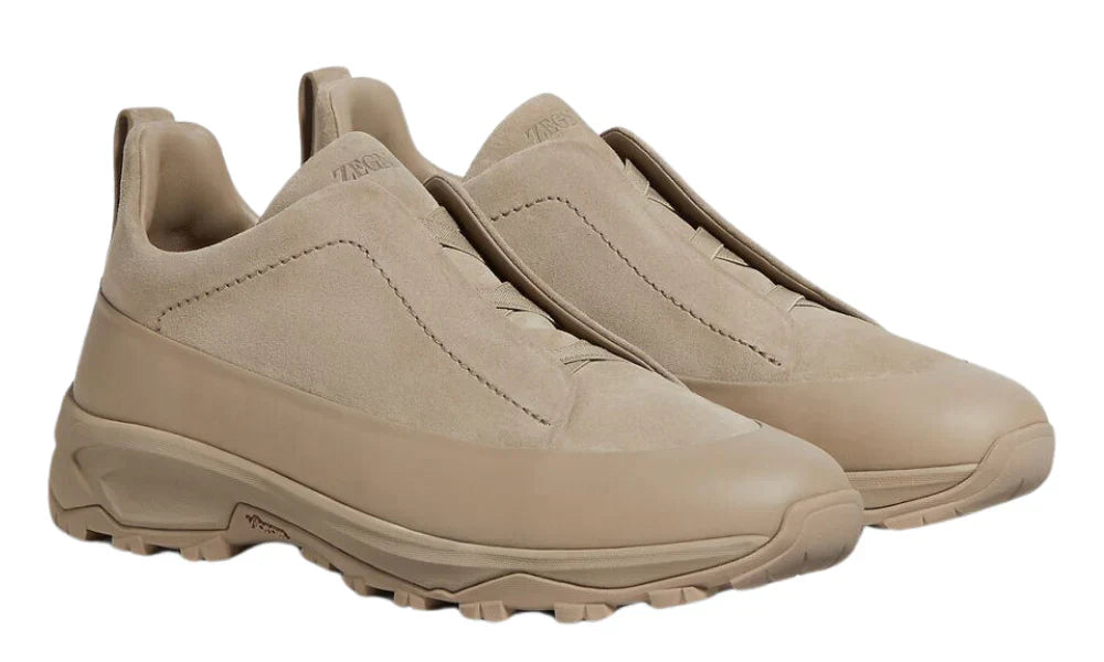Zegna Monte Taupe Grey Sneaker – Men’s Edition