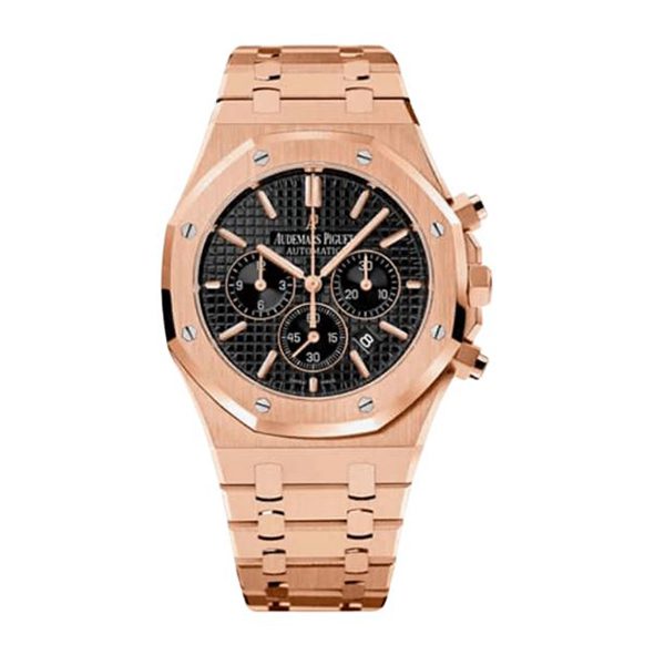 Audemars Piguet Royal Oak Gold Black Dial Watch – Black & Gold & Dial
