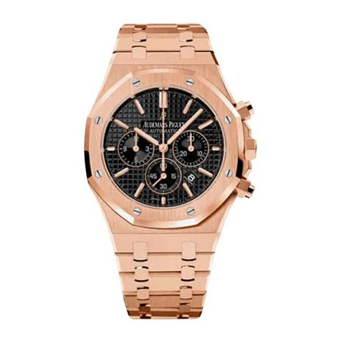 Audemars Piguet Royal Oak Gold Black Dial Watch – Black & Gold & Dial