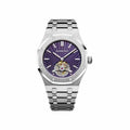Audemars Piguet Royal Oak Selfwinding Flying Tourbillon Stainless Steel Smoked Blue Dial 41mm Watch