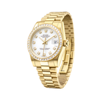 Audemars Piguet Royal Oak Yellow Gold White Diamond Dial Watch