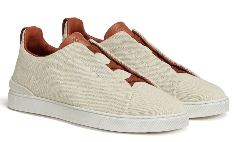 Zegna Triple Stitch Egg Shell Sneaker – Men’s Edition