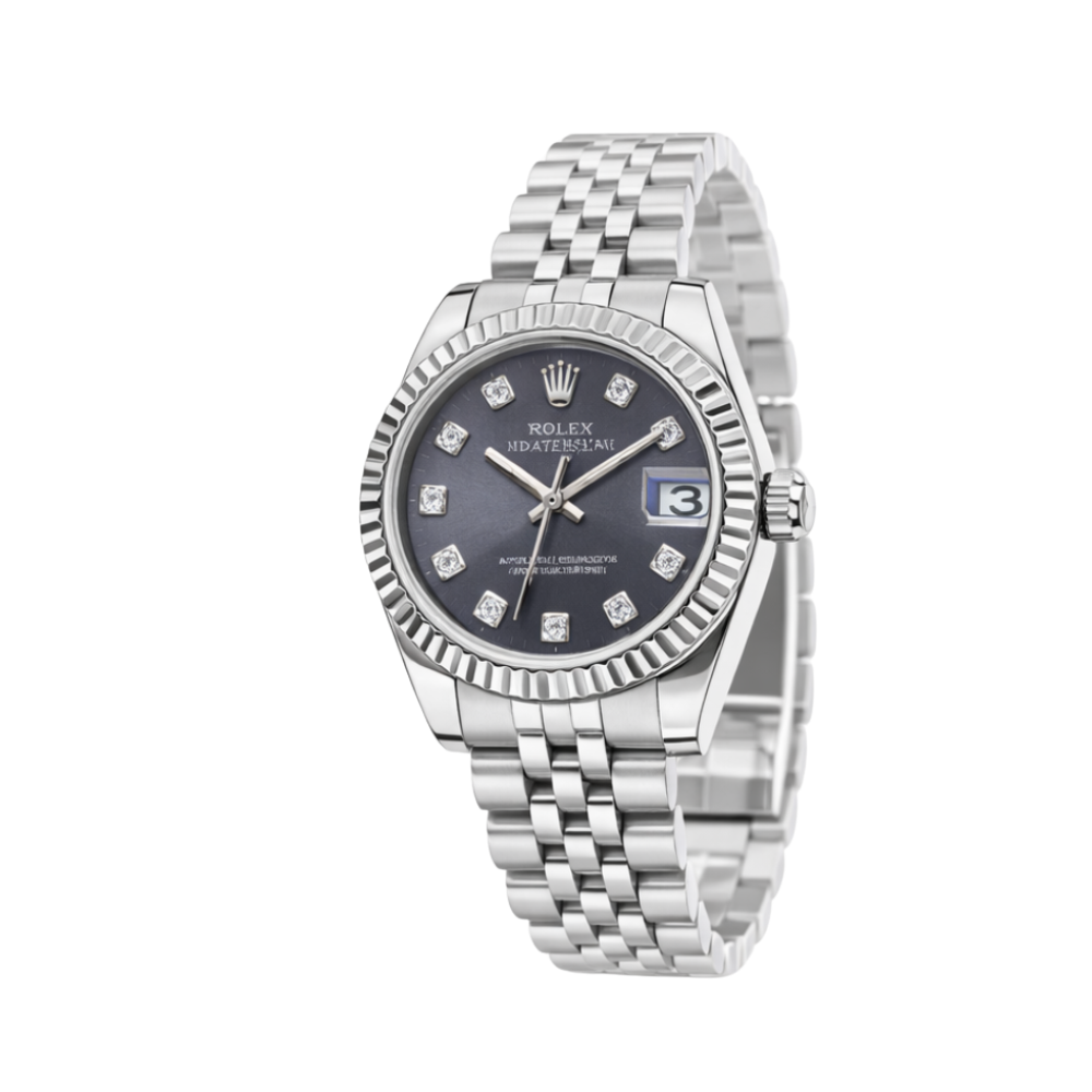 Rolex Datejust Oystersteel Purple Dial Watch