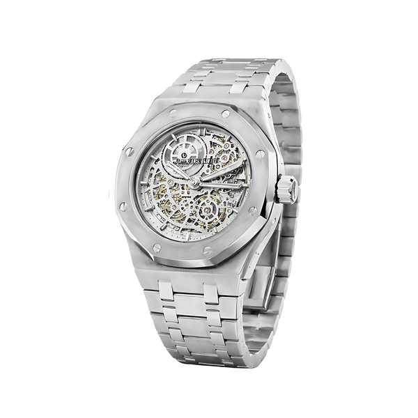 Audemars Piguet Royal Oak Black Two-Tone Dial Steel & Yellow Gold Watch