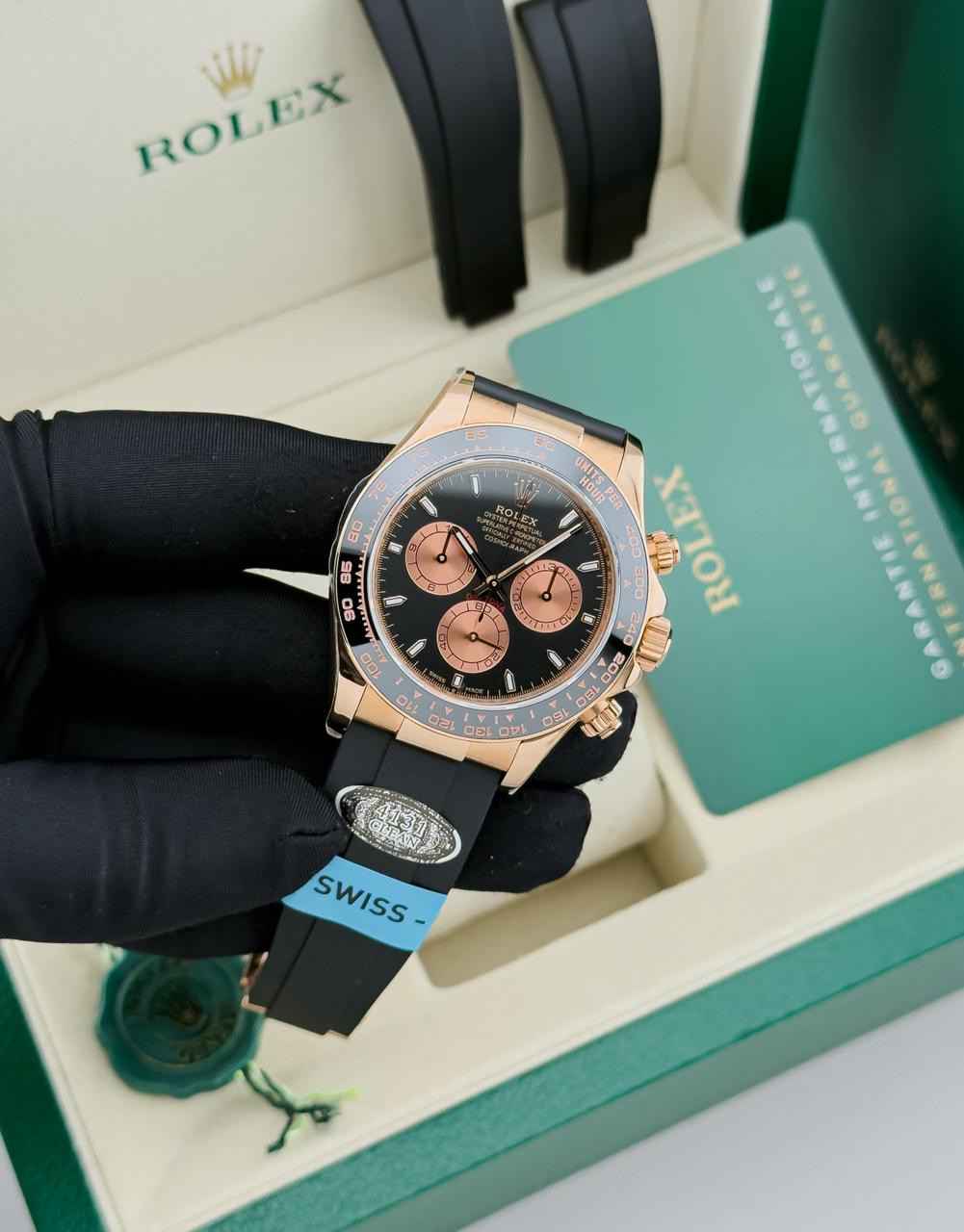 Rolex Cosmograph Daytona Black Dial 14feb 023 Watch – Black & Dial