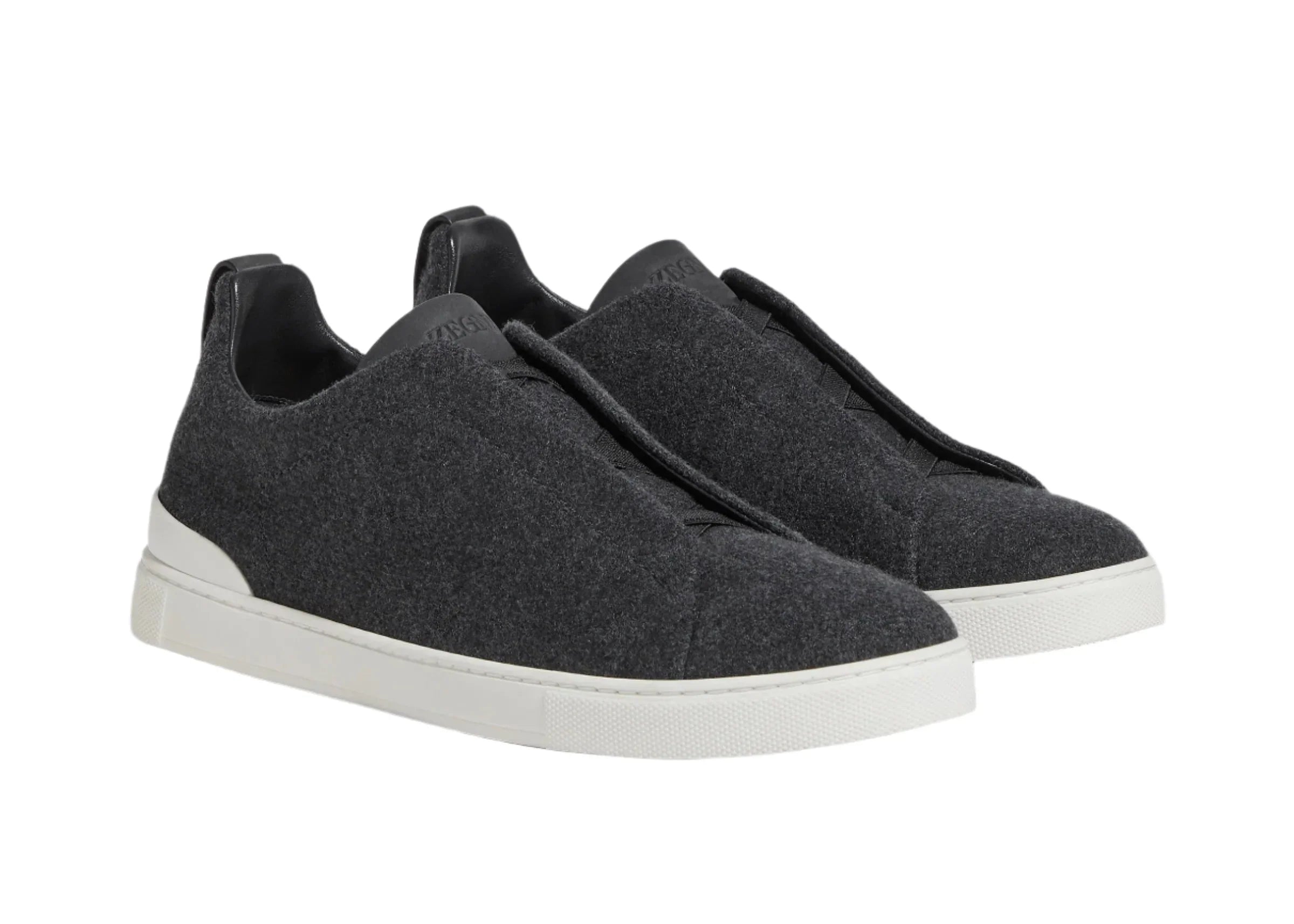 Zegna Triple Stitch Black Canvas Sneaker – Men’s Edition