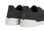 Zegna Triple Stitch Black Canvas Sneaker – Men’s Edition