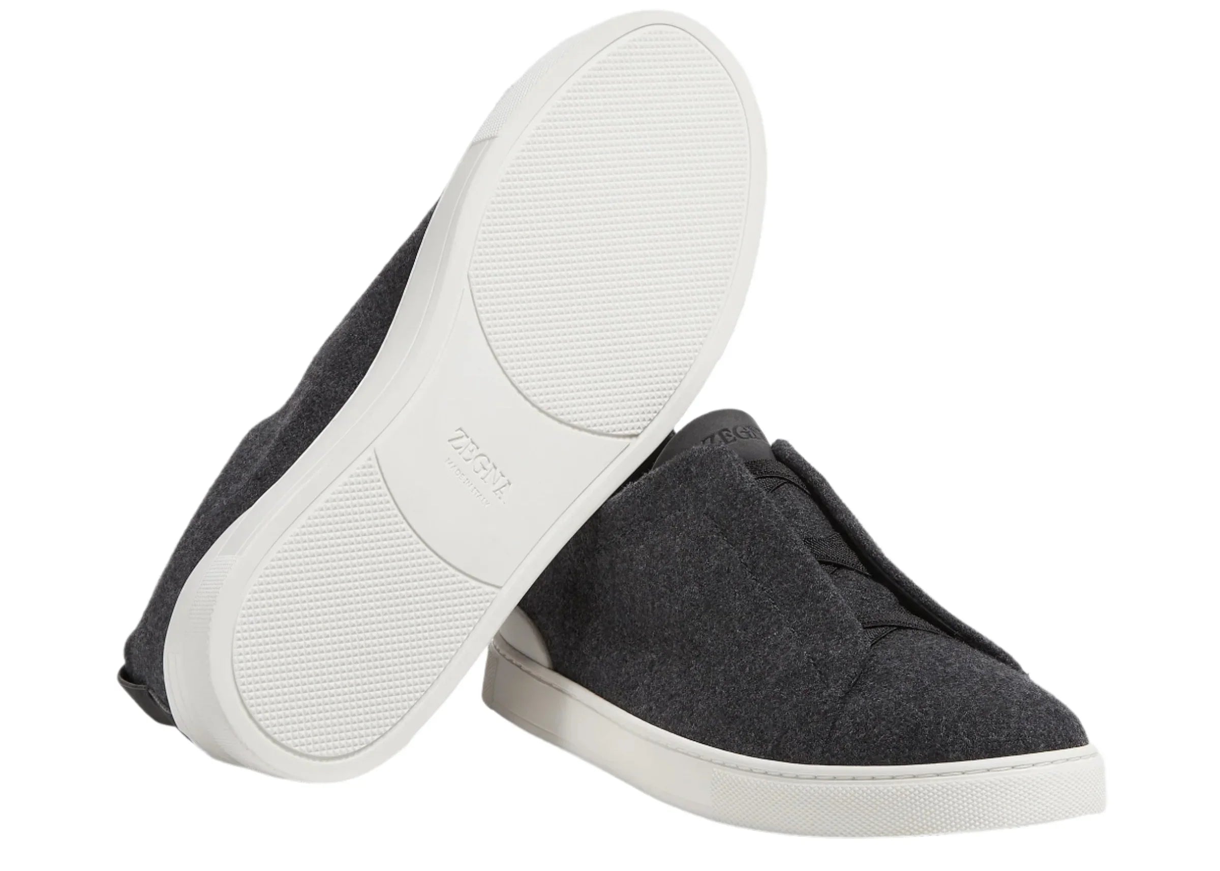 Zegna Triple Stitch Black Canvas Sneaker – Men’s Edition