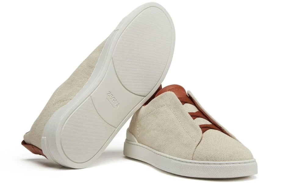 Zegna Triple Stitch Egg Shell Sneaker – Men’s Edition
