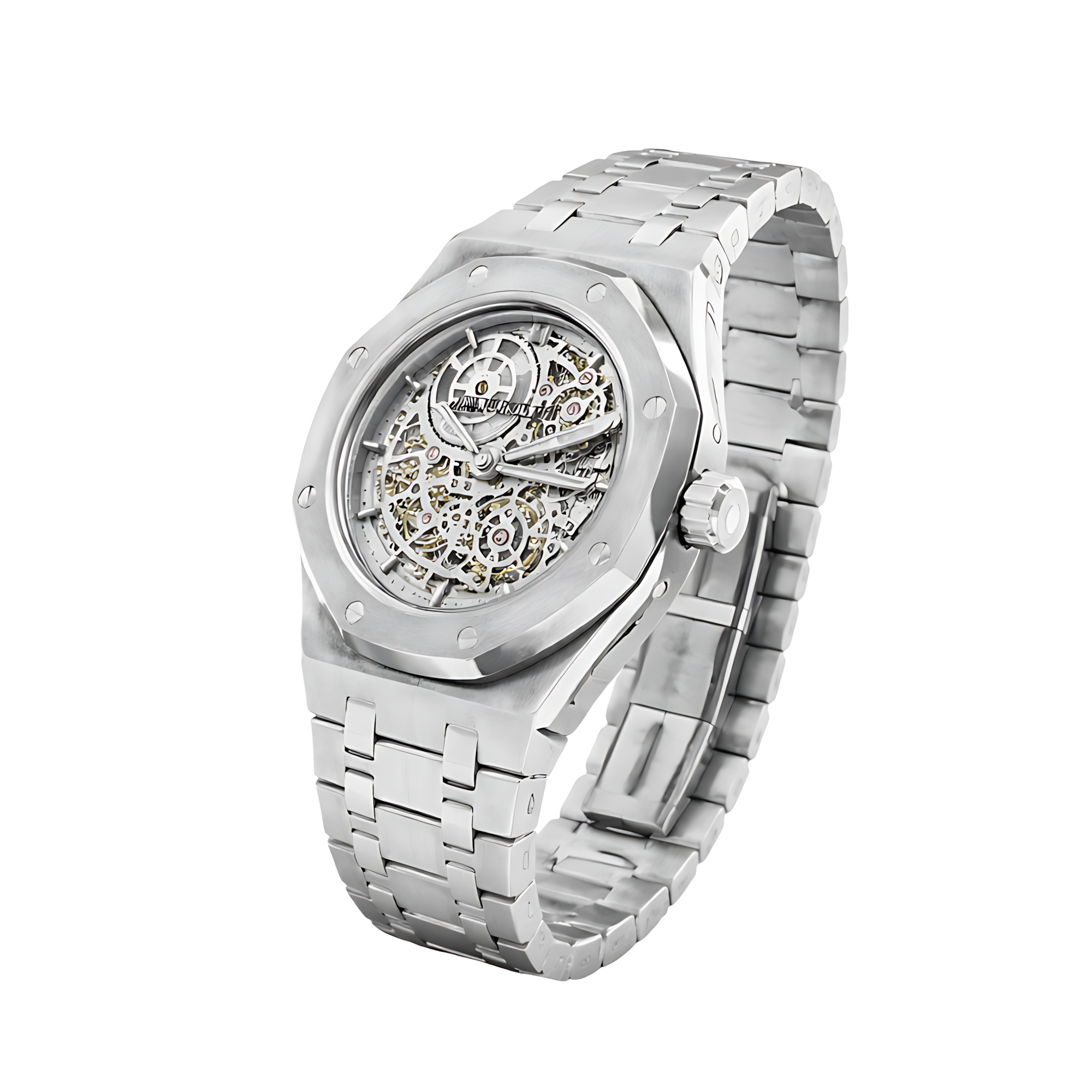 Audemars Piguet Royal Oak Jumbo Extra-Thin Openworked Silver Watch