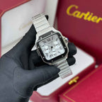 Cartier Santos de Chronograph Stainless Steel Watch