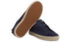 Zegna Triple Stitch Espadrille Dark Blue Shoes