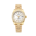 Rolex Datejust White Diamond Dial Bezel Watch – White & Diamond & Dial