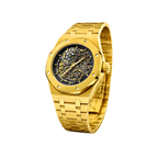Audemars Piguet Royal Oak Black Two-Tone Dial Steel & Yellow Gold Watch