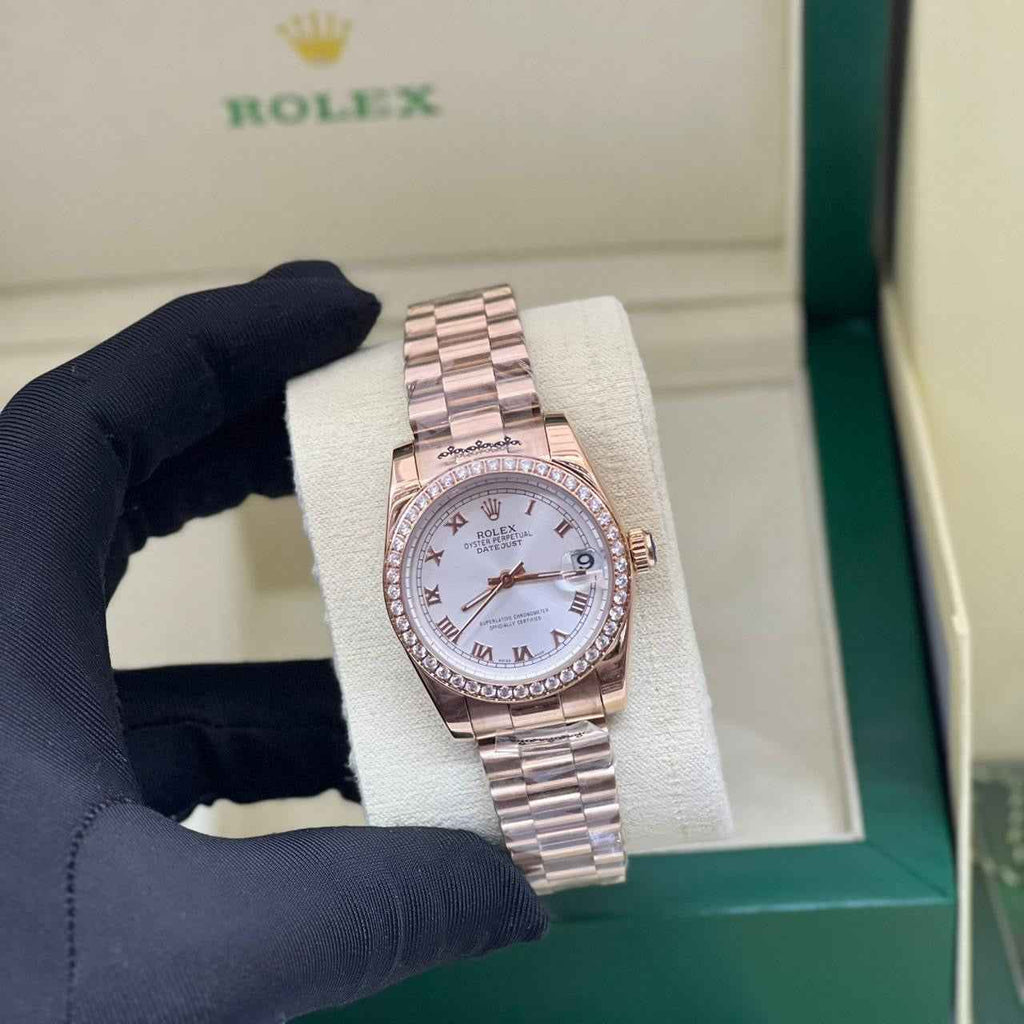 Rolex Datejust Silver Dial Diamond Bezel Watch – Silver & Diamond & Dial