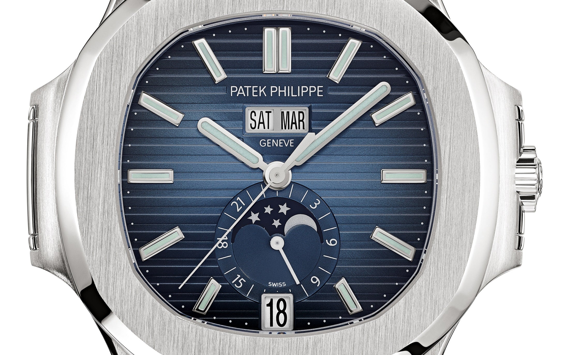 Patek Philippe Nautilus Annual Calendar, Blue Dial Watch – Blue & Dial