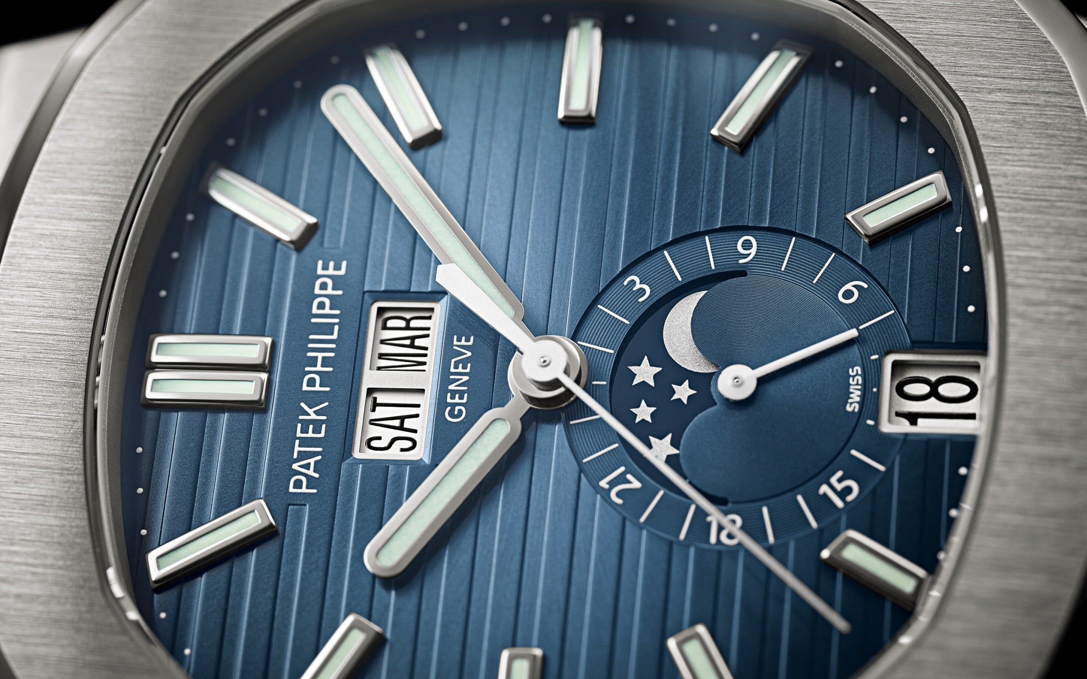 Patek Philippe Nautilus Annual Calendar, Blue Dial Watch – Blue & Dial