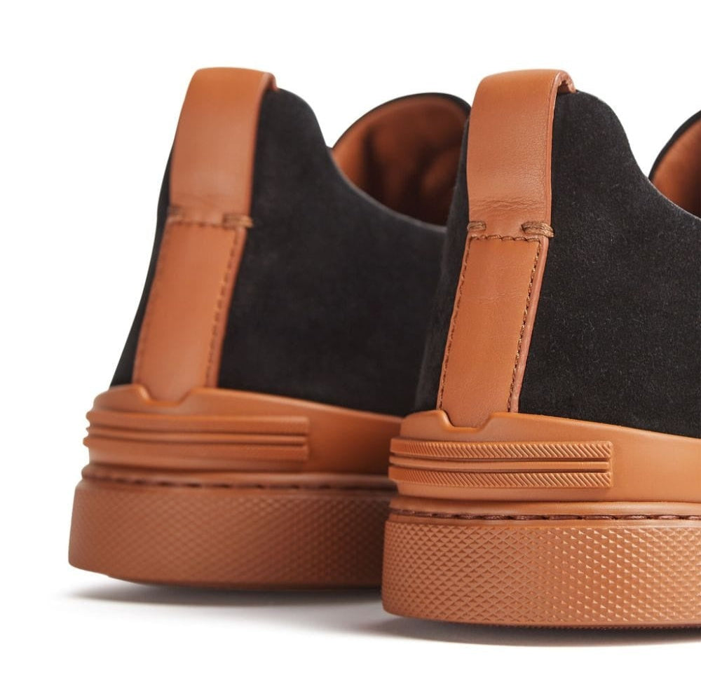 Zegna Triple Stitch Black Sneaker – Men’s Edition