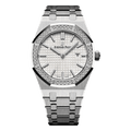 Audemars Piguet Royal Oak Silvery White Dial Watch – White & Dial