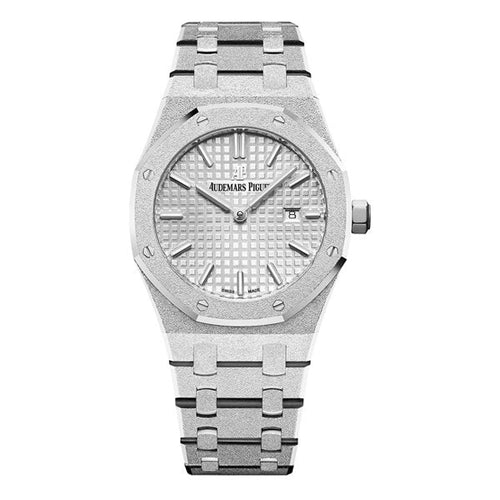 Audemars Piguet Royal Oak Selfwinding Frosted White Silver Dial Watch