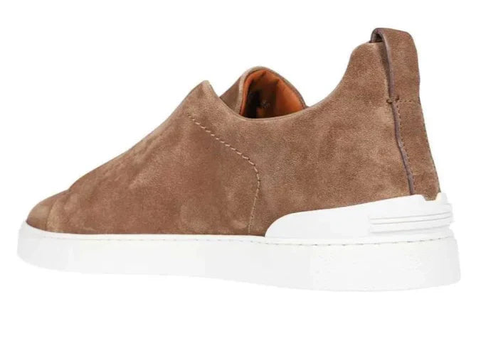 Zegna Triple Stitch Brown & Tobacco Sneaker – Men’s Edition