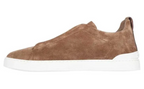 Zegna Triple Stitch Brown & Tobacco Sneaker – Men’s Edition