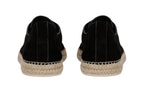 Zegna Triple Stitch Espadrille Black Shoes
