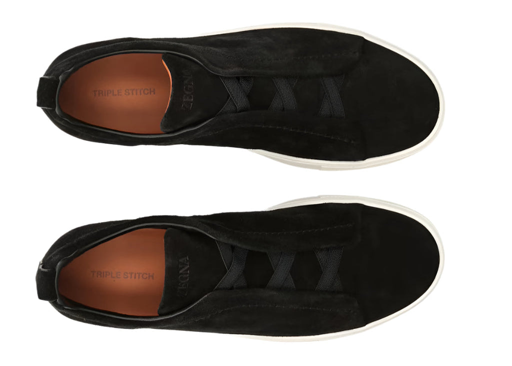 Zegna Triple Stitch Suede Sneaker – Men’s Edition