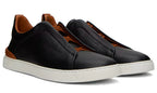 Zegna Triple Stitch Black & Brown Sneaker – Men’s Edition