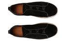 Zegna Triple Stitch Espadrille Black Shoes