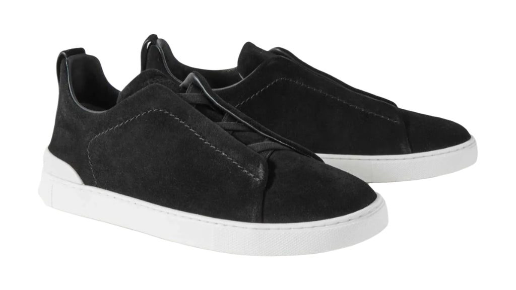 Zegna Triple Stitch Suede Sneaker – Men’s Edition