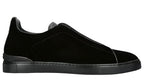 Zegna Triple Stitch Black Velvet Sneaker – Men’s Edition