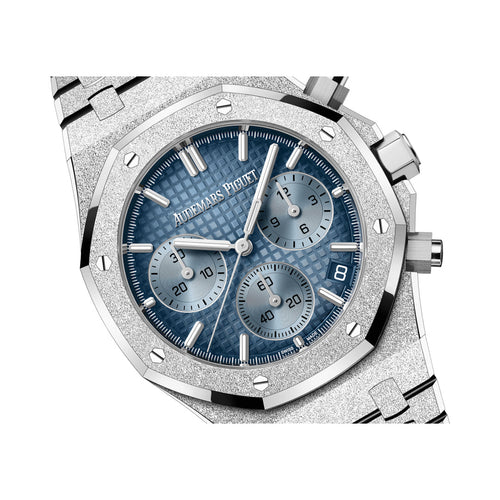 Audemars Piguet Royal Oak Frosted Blue Dial Watch – Blue & Frosted & Dial