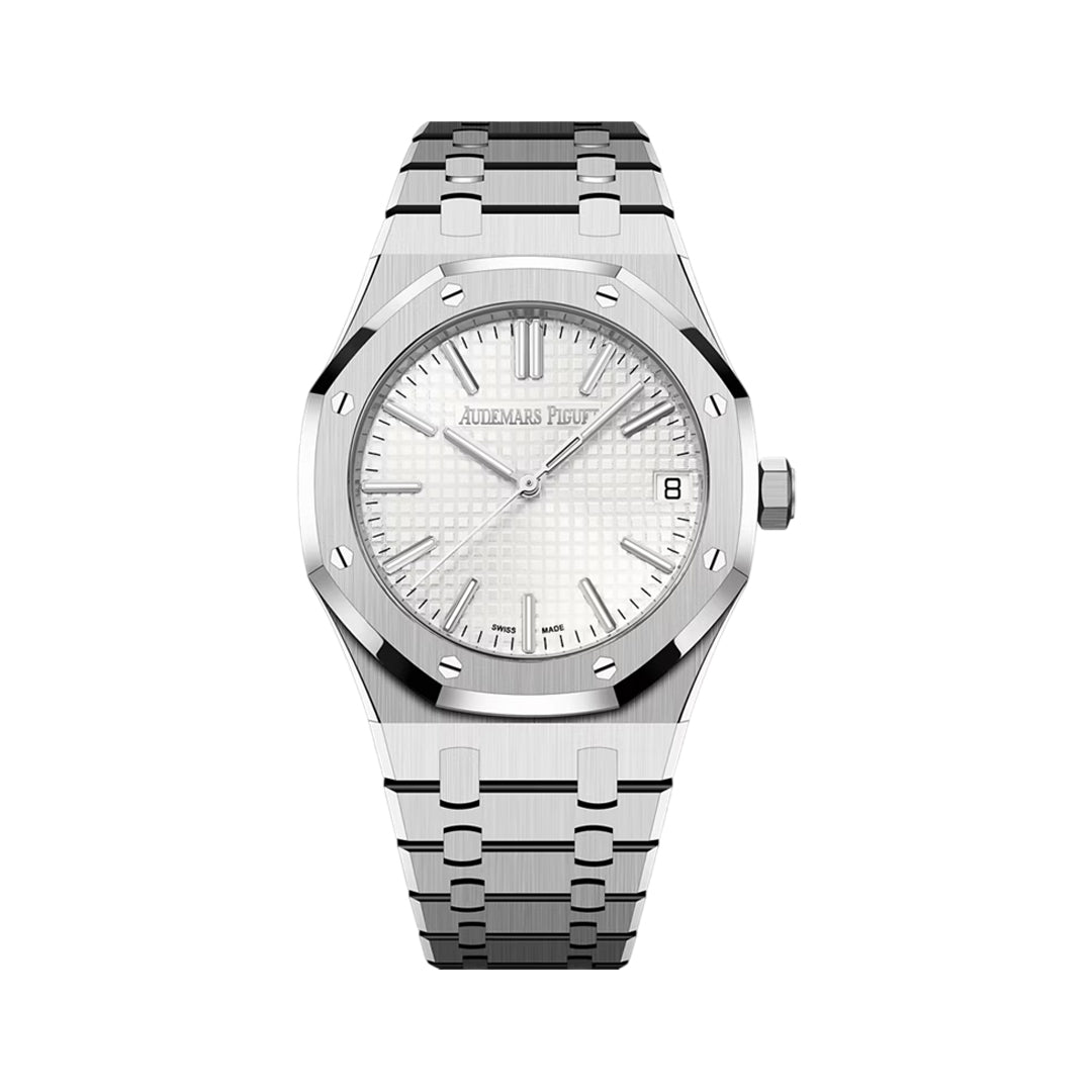 Audemars Piguet Royal Oak White Dial Watch – White & Dial